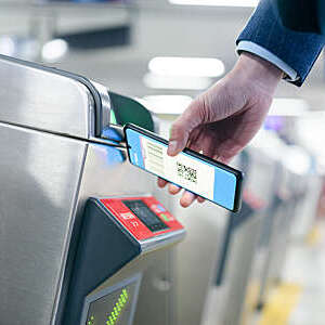 contactless payment for underground ticket via smart phone