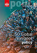Page de couverture: ISO Global relevance policy